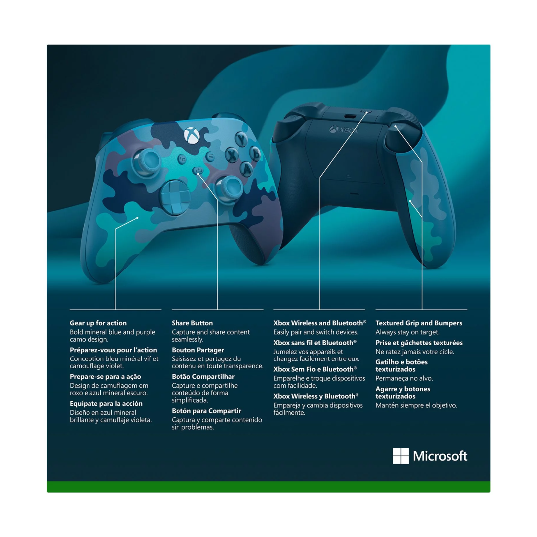 Controller XboxSeries S/X MILITARE AZZURRO
